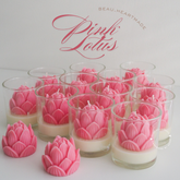 Pink Lotus | Home decor | Gift | Candle | Handmade soy candle | Natural | Home