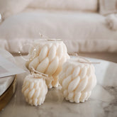 Set 3 of Wavy Classic | Home decor | Gift | Candle | Handmade soy candle | Natural | Home