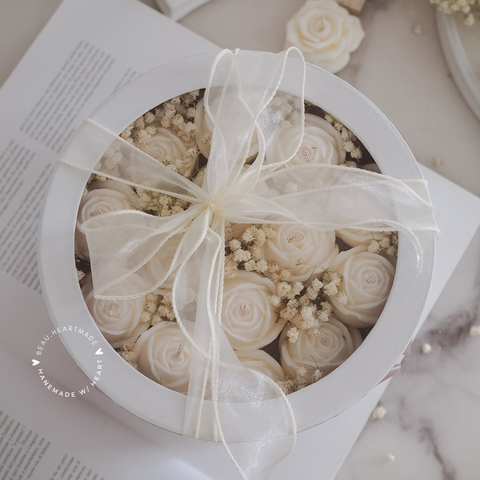 Rose Box set | Home decor | Gift | Candle | Handmade soy candle | Natural | Home