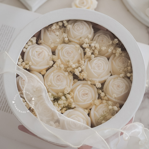 Rose Box set | Home decor | Gift | Candle | Handmade soy candle | Natural | Home