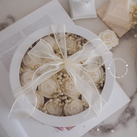 Rose Box set | Home decor | Gift | Candle | Handmade soy candle | Natural | Home