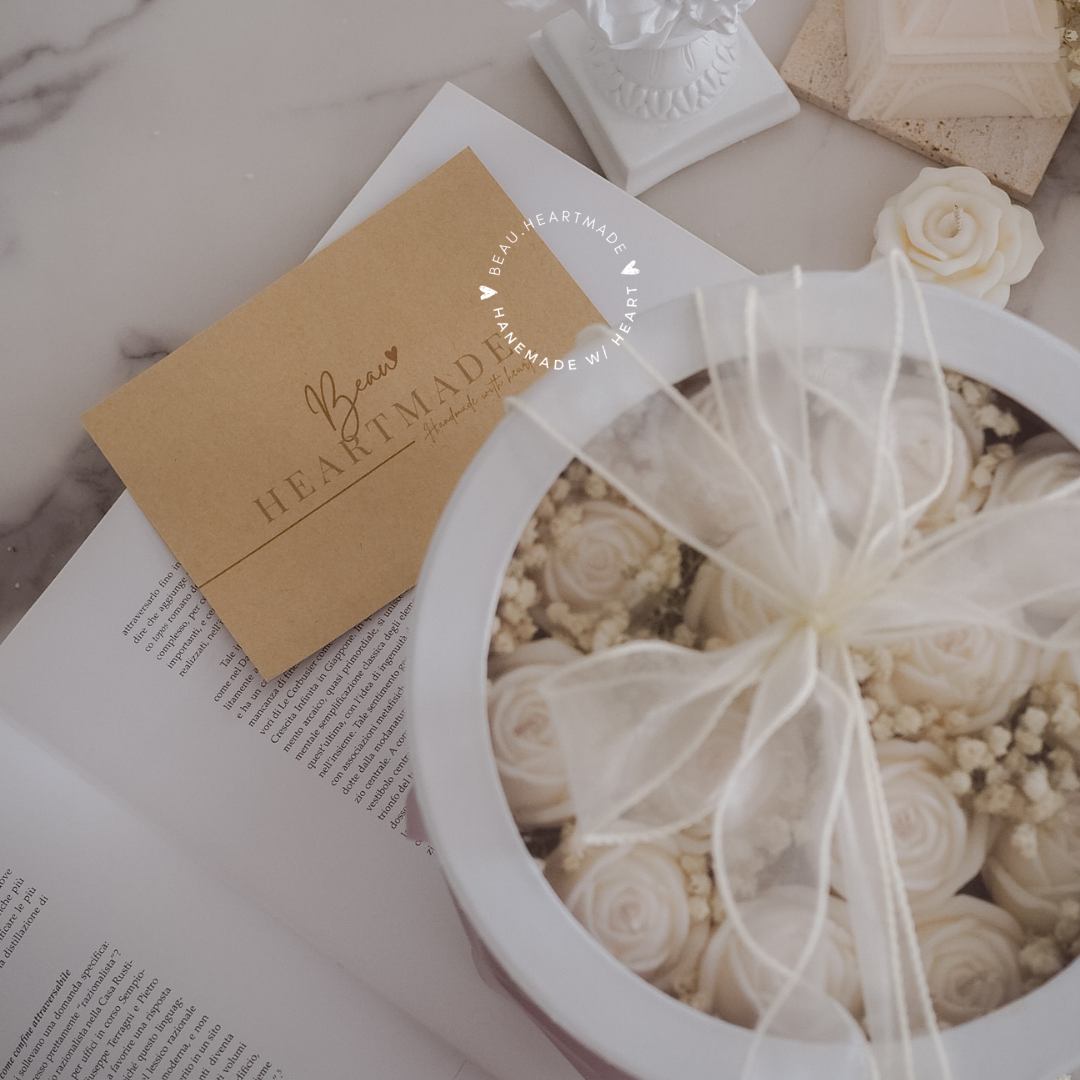 Rose Box set | Home decor | Gift | Candle | Handmade soy candle | Natural | Home