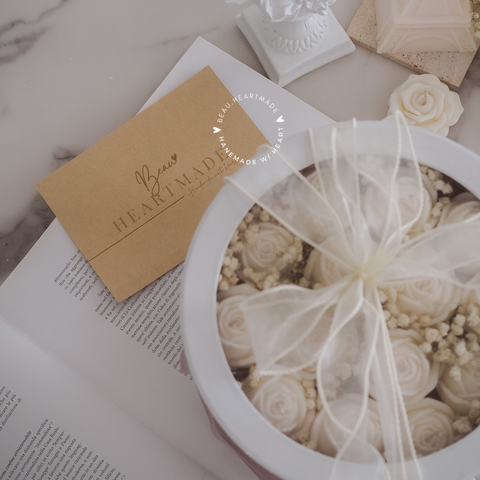 Rose Box set | Home decor | Gift | Candle | Handmade soy candle | Natural | Home