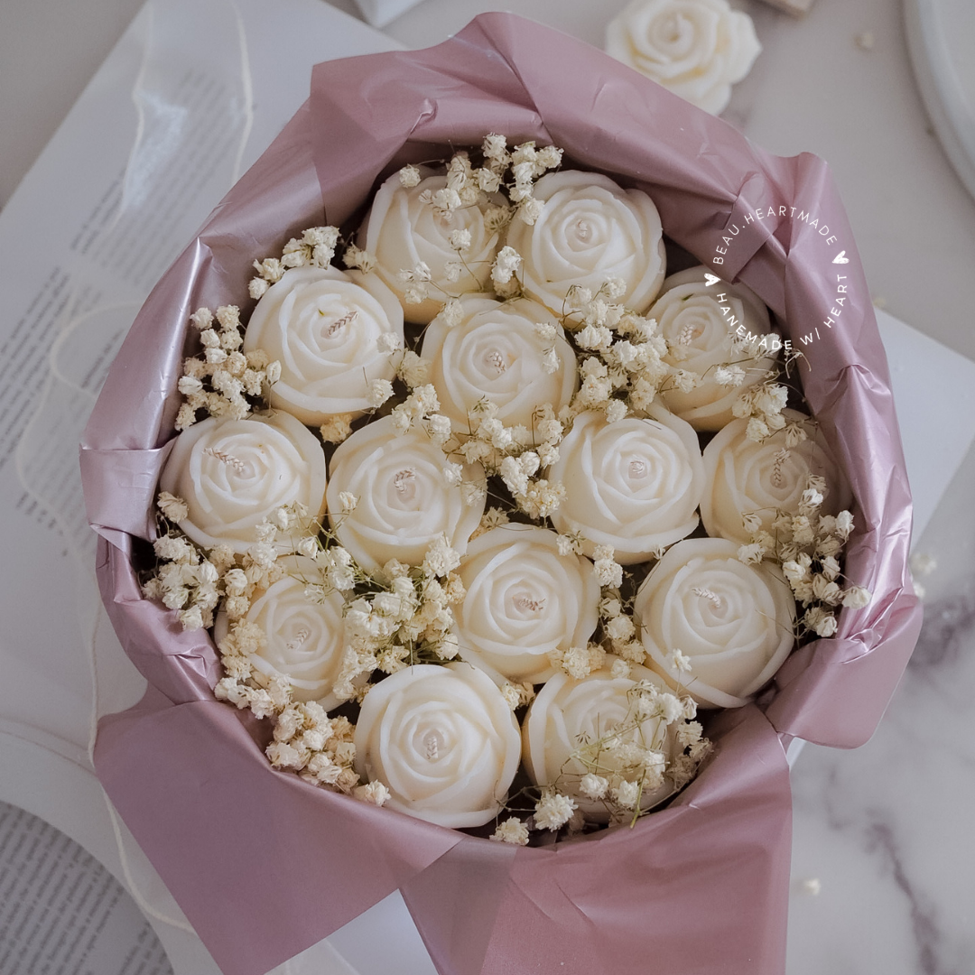 Rose Box set | Home decor | Gift | Candle | Handmade soy candle | Natural | Home