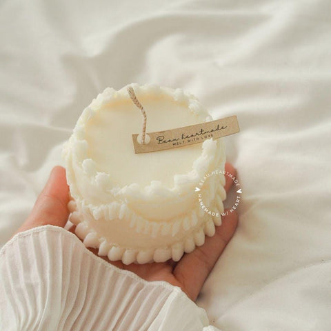 LumiLush cake, Cake Candle, Cake Candle,Natural Soy & Beeswax, Birthday Cake, Birthday Gift, Valentine's Day Gift, Gift