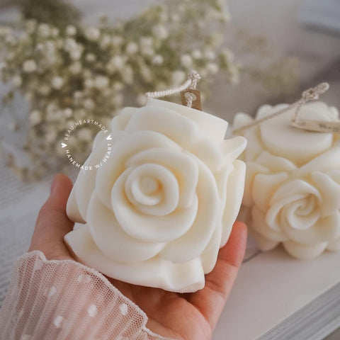 Set 3 of rose candle | Rose Candle | Home decor | Gift | Candle | Handmade soy candle | Natural | Home