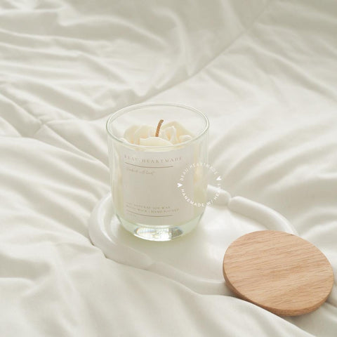 Flora Dome candle | Rose in glass Candle | Home decor | Gift | Candle | Handmade soy candle | Natural | Home