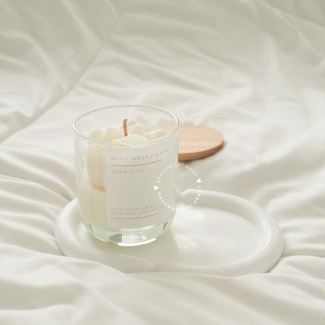 Flora Dome candle | Rose in glass Candle | Home decor | Gift | Candle | Handmade soy candle | Natural | Home