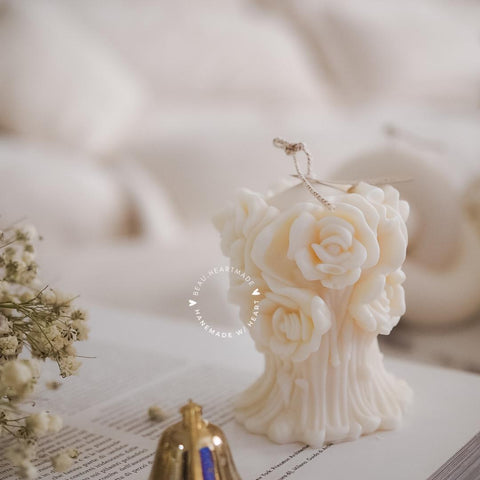 S Rose Bouquet | Home decor | Gift | Candle | Handmade soy candle | Natural | Home