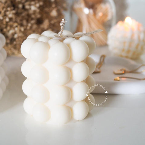 Bubble Round  | Home decor | Gift | Candle | Handmade soy candle | Natural | Home