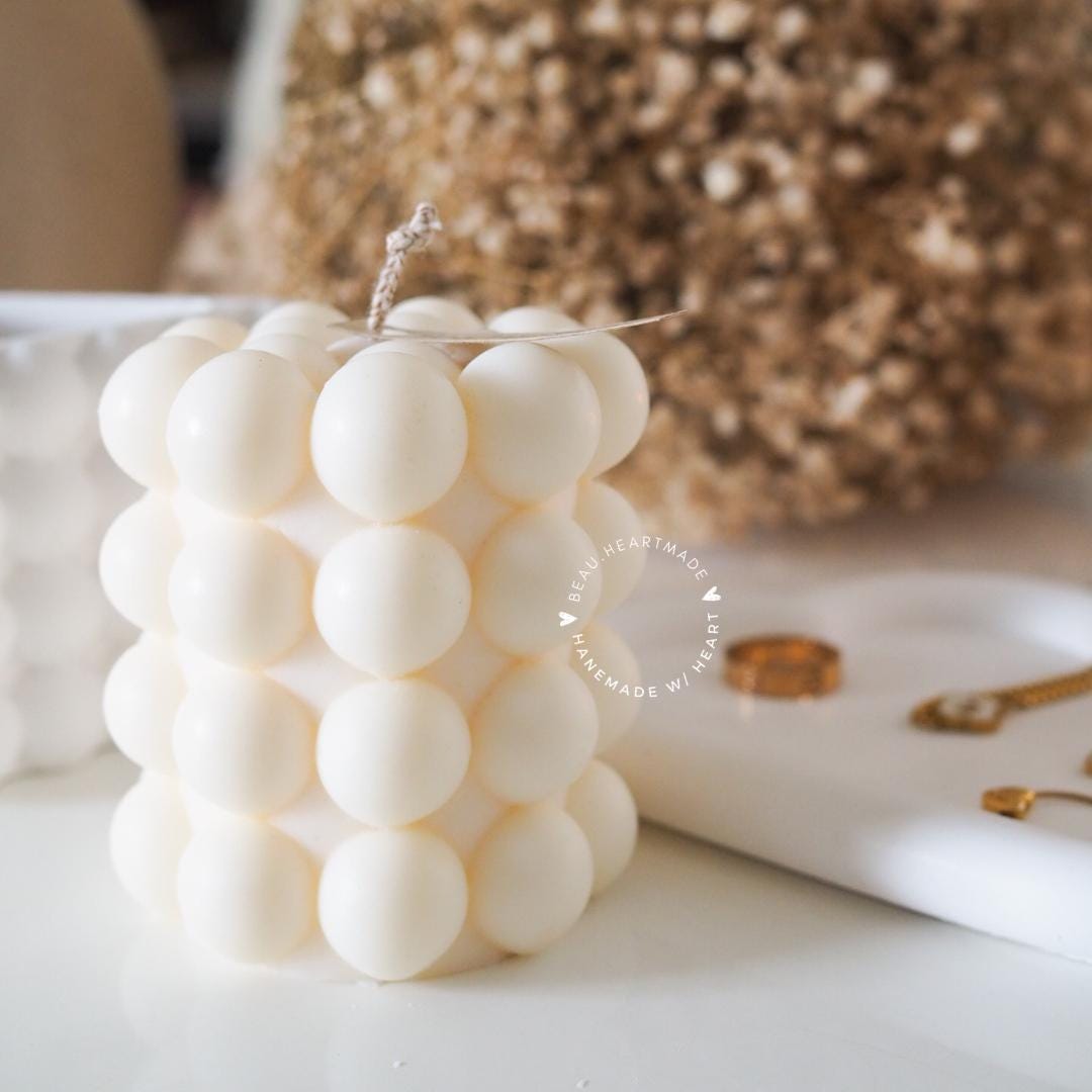 Bubble Round  | Home decor | Gift | Candle | Handmade soy candle | Natural | Home