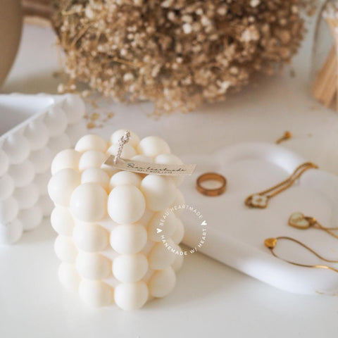 Bubble Round  | Home decor | Gift | Candle | Handmade soy candle | Natural | Home