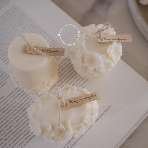Set 3 of Floral  | Home decor | Gift | Candle | Handmade soy candle | Natural | Home