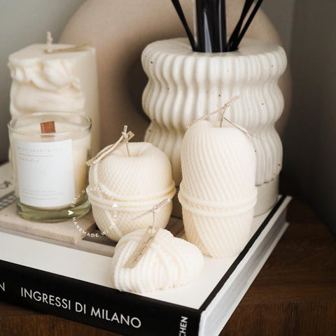 Set 3 of The Yarn Ball | Candle | Home decor | Gift | Candle | Handmade soy candle | Natural | Home