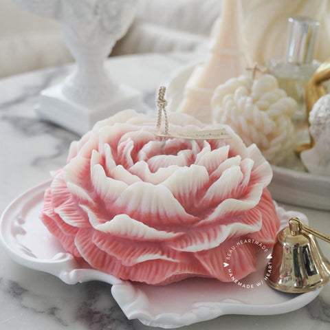 Jumbo pink peony candle | Pink Peony Candle | Home decor | Gift | Candle | Handmade soy candle | Natural | Home