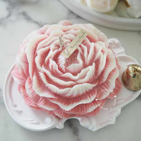 Jumbo pink peony candle | Pink Peony Candle | Home decor | Gift | Candle | Handmade soy candle | Natural | Home