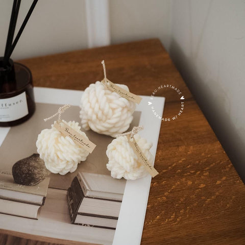 Set 3 of cozy Rope | Tie rope Candle | Home decor | Gift | Candle | Handmade soy candle | Natural | Home