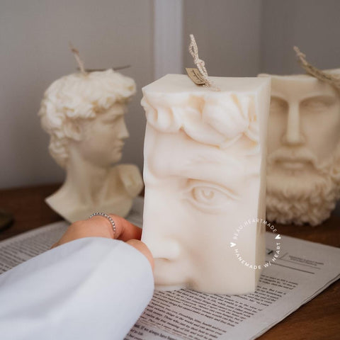 Half Face Devid candle | Home decor | Gift | Candle | Handmade soy candle | Natural | Home