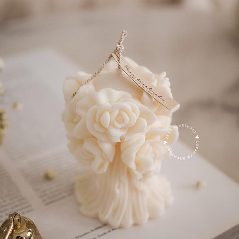 S Rose Bouquet | Home decor | Gift | Candle | Handmade soy candle | Natural | Home