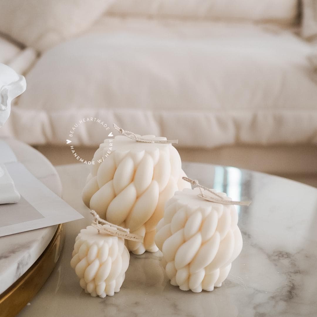 Set 3 of Wavy Classic | Home decor | Gift | Candle | Handmade soy candle | Natural | Home