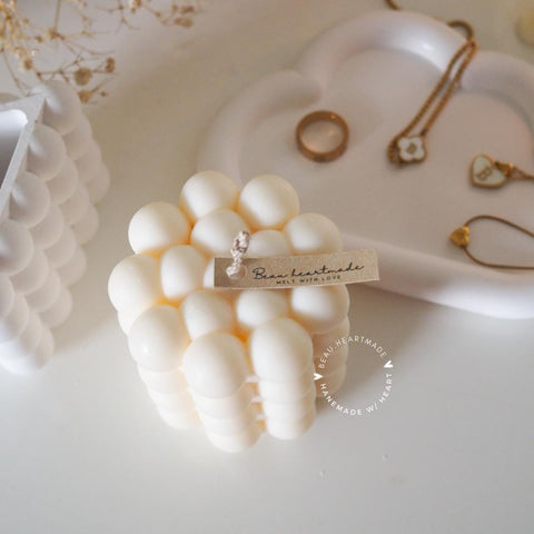Bubble Round  | Home decor | Gift | Candle | Handmade soy candle | Natural | Home