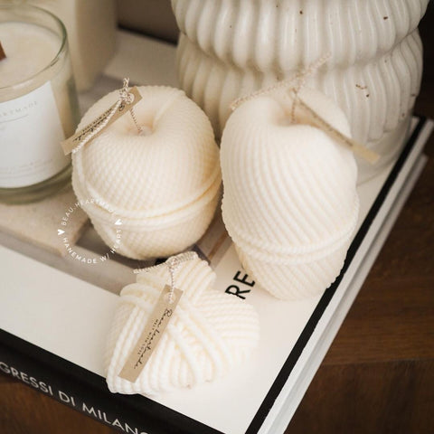Set 3 of The Yarn Ball | Candle | Home decor | Gift | Candle | Handmade soy candle | Natural | Home